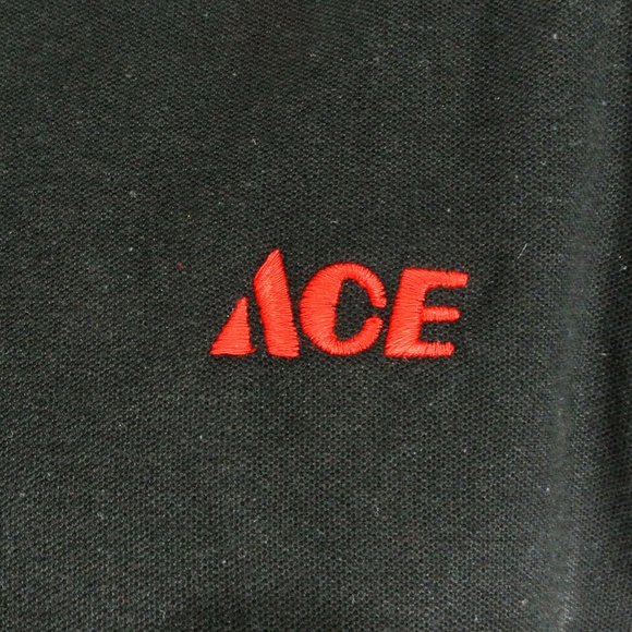 ACE HARDWARE Employee Uniform Black Polo Shirt Size NEW Size M Medium - Picture 4 of 7